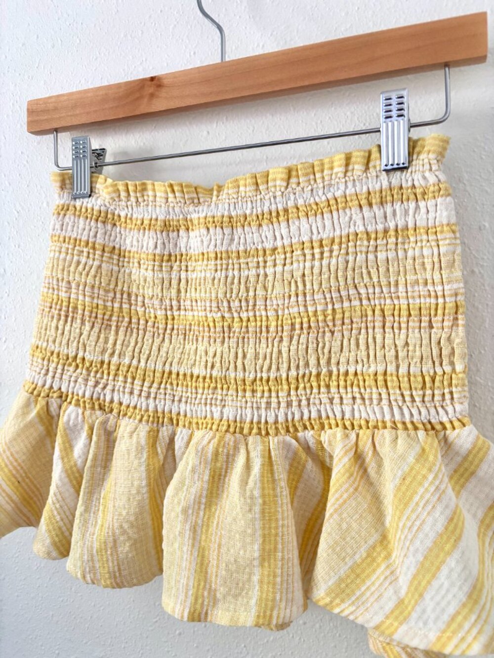 Yellow Tube Top w/ Ruffle - Picture 2 of 5